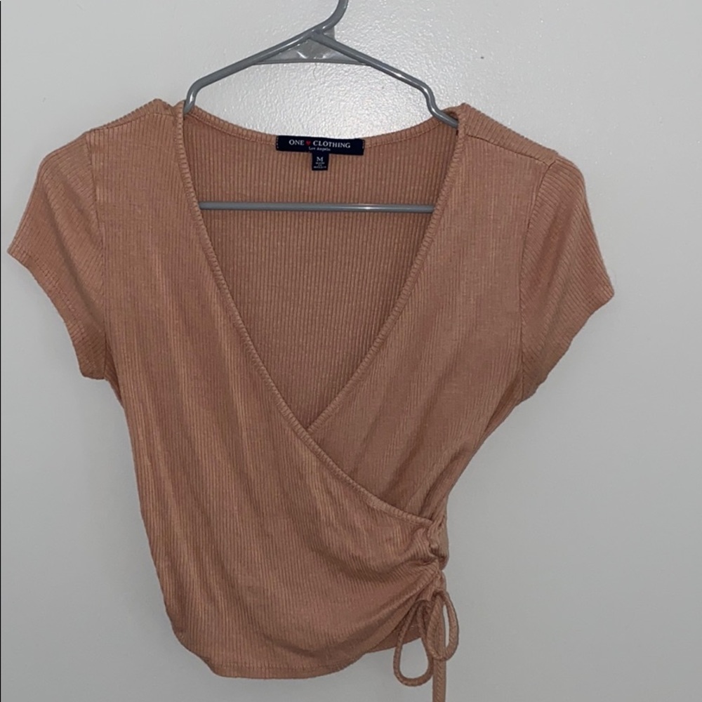 Pale Orange Crop Top
